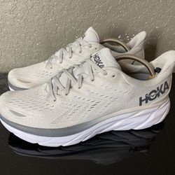 Hoka One One  Clifton 8 1119393 LRNC Gray Running Shoes  Mens Size 11.5 D