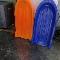 2 Sleds 2 Saucers: $5.00 Each