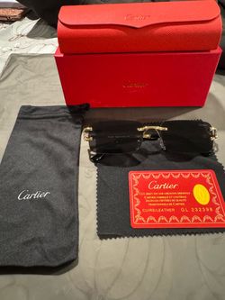C Rimless Sunglasses with Full Set