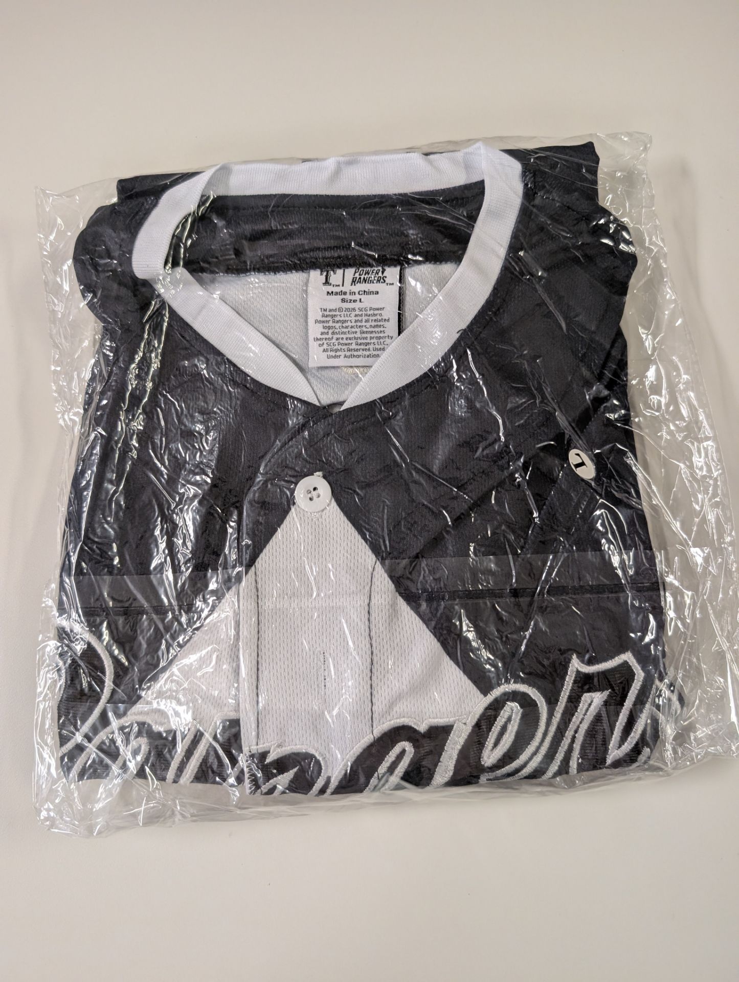 Texas rangers Jack leiter black power rangers jersey size large