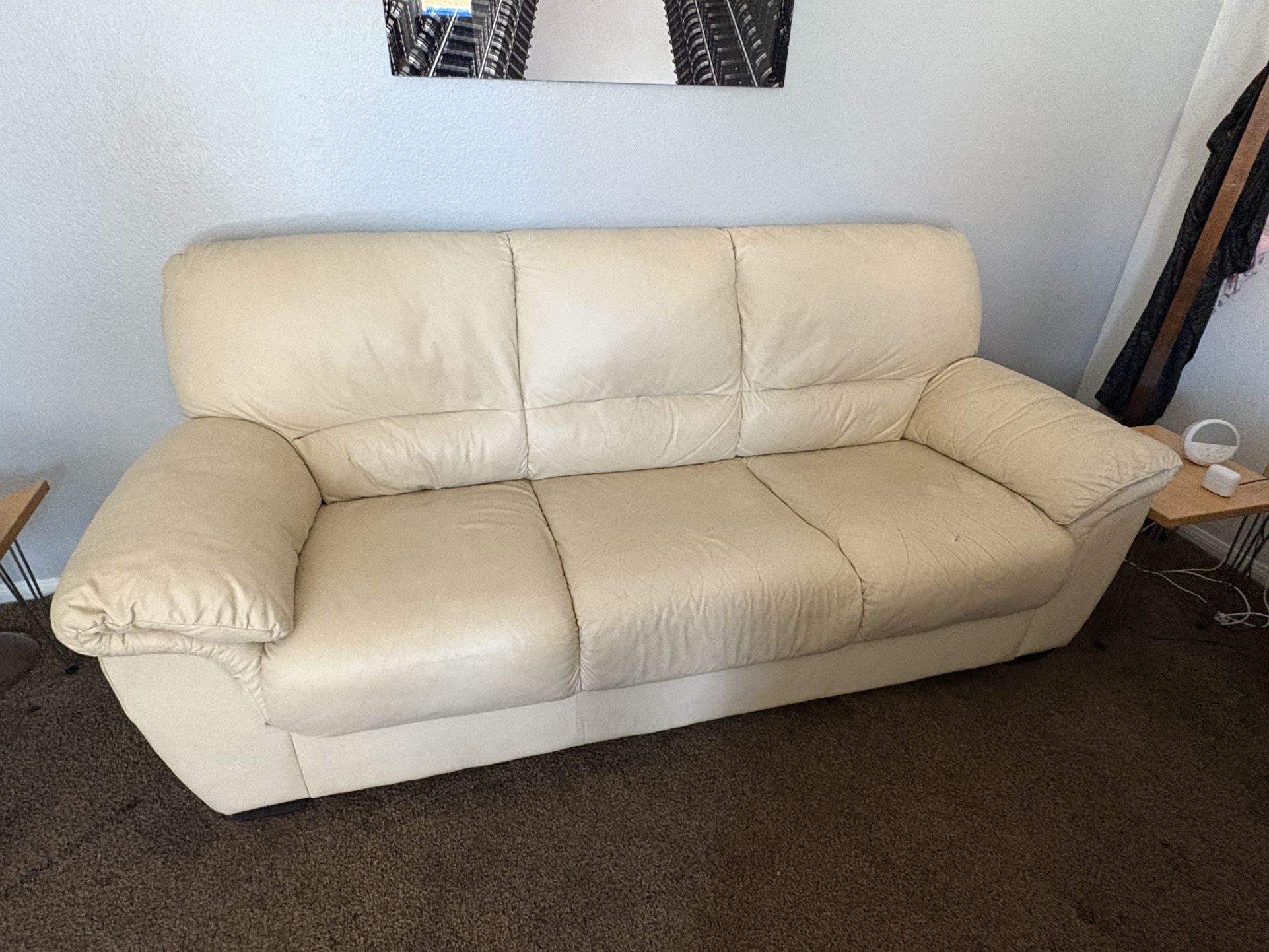 Natuzzi leather sofa needs love FREE