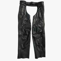 Xpert Performance Gear Leather Motorcycle Chaps - First Mfg Co - Mens Medium