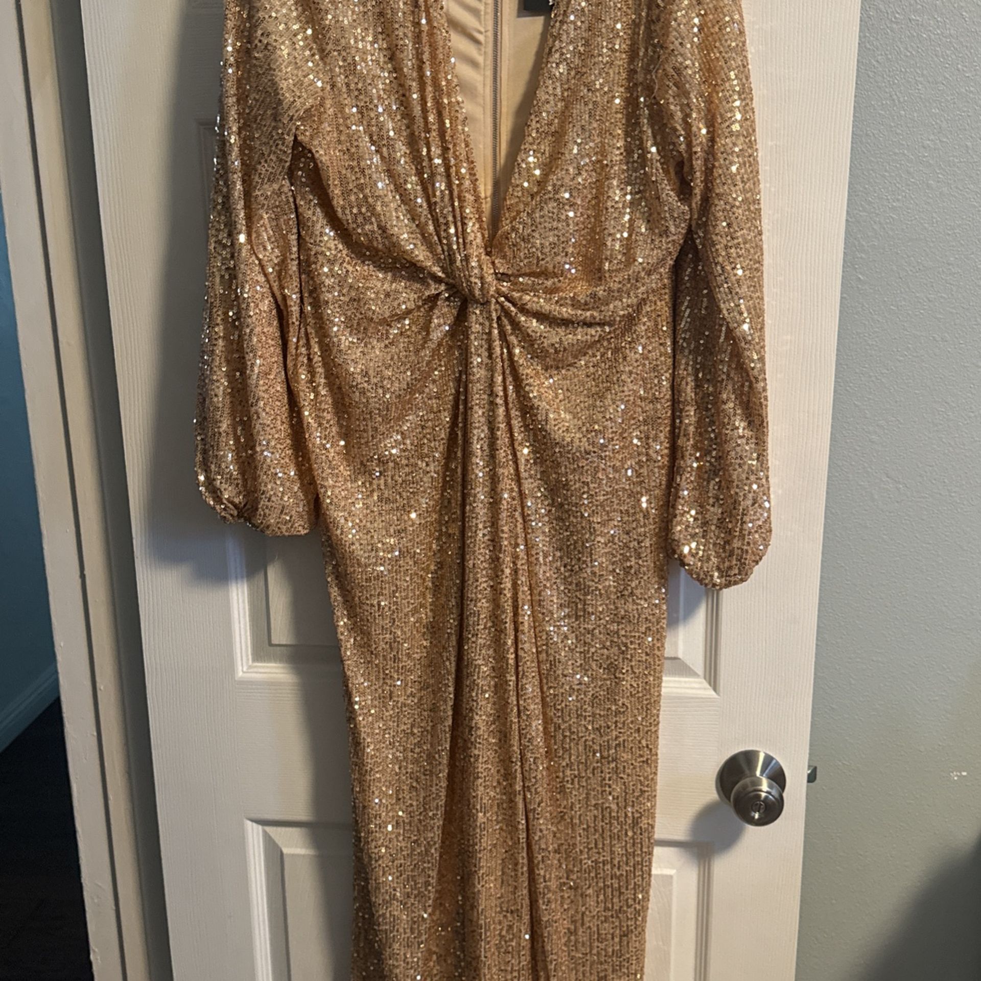 Gold Elegant Dress