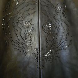 Grniune Leather Size Large Leather Coat Womens 