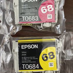 Genuine OEM Epson 68 TO683 TO684(Larger Capacity 69) Printer Ink Cartridges 