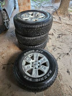 18" rims and tires,