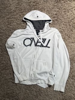 O'Neill Full-Zip White Hoodie