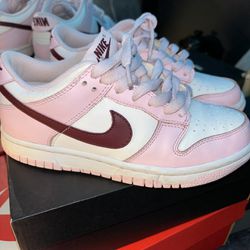 Nike Dunk Low Pink Foam Red White GS