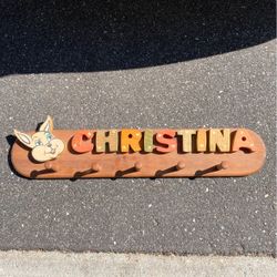 Personalized Christina Hook Plaque 