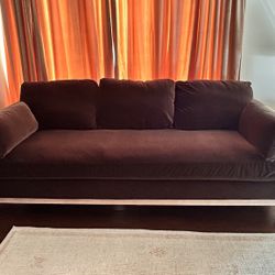 Joss & Main Modern Velvet Sofa – Excellent Condition!