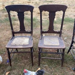 2, Antique  Chairs, Chairs, Vintage , Kitchen , Dining Chairs