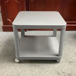Rolling Gray Sidetable