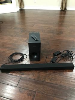 Sound bar with subwoofer
