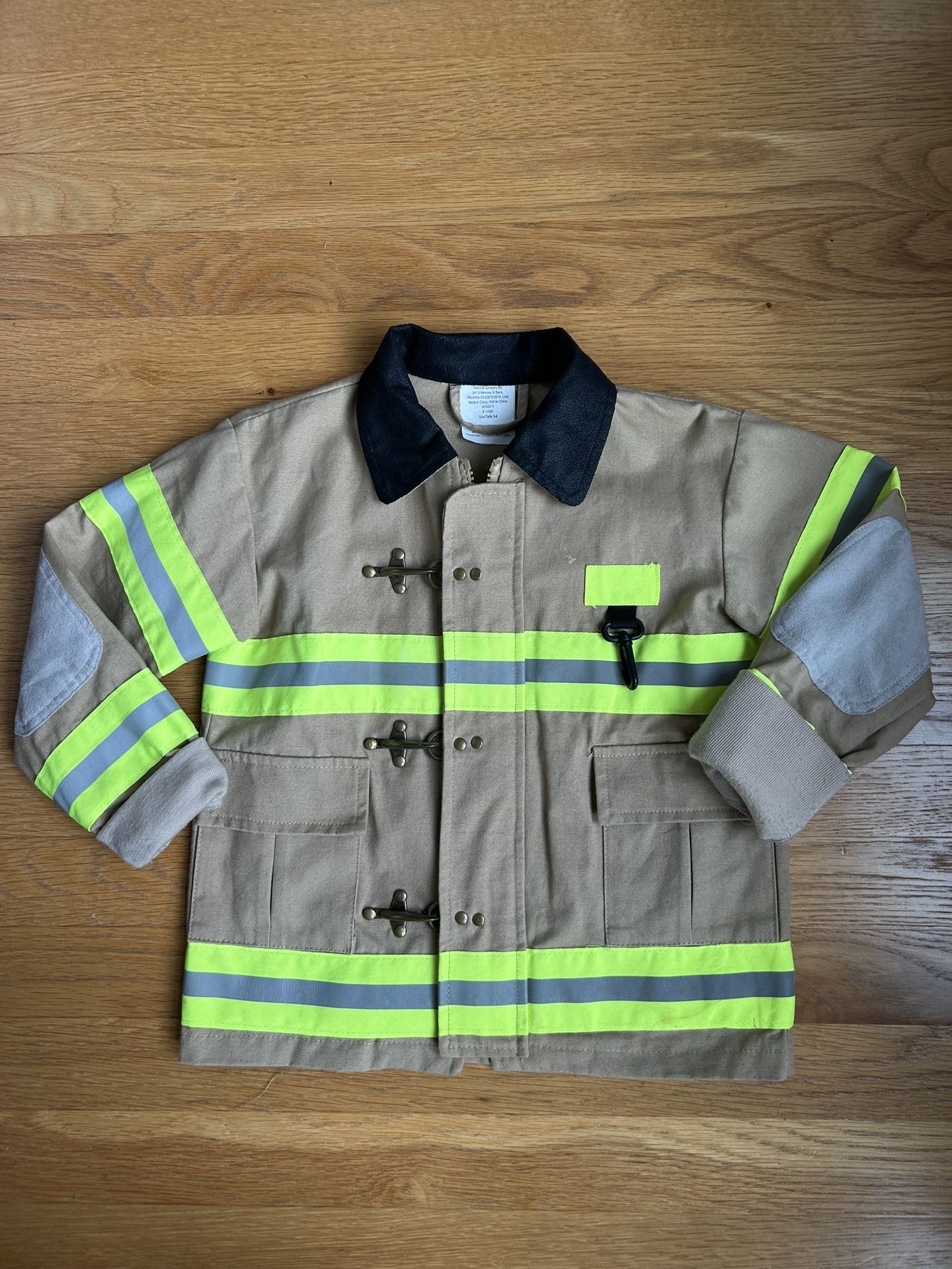 Fireman Costume Size 3T/4T