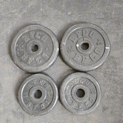 Rubber Coated Standard 1inch Weight Plates 2.5lb and 5lb-