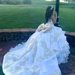 Ragazza Fashion Ruffled Charro Quinceañera Dress