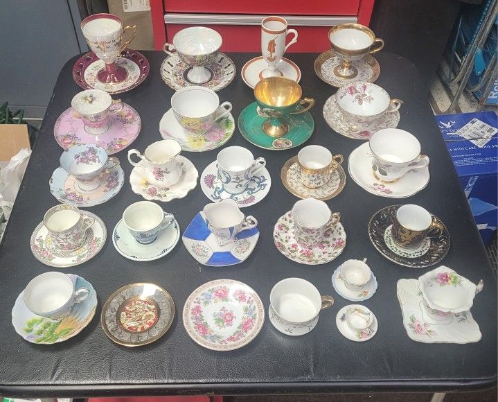 Large Collection Of China Cups And Saucers