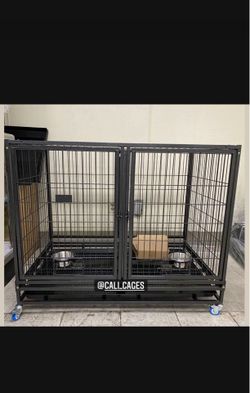 Dog pet cage kennel size 43 with divider and feeding bowls new in box 📦