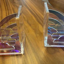 Acrylic Rainbow Book Ends