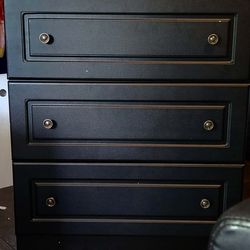 Dressers for Bedroom, 3 Drawer Dresser, Black Dresser