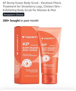 Bump eraser body scrub, new