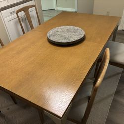 Dinning Table 4 Chairs - Wooden