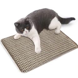 Cat Scratcher Mat, Natural Sisal Cat Scratching Mat for Cat Grinding Claws & Protecting furniture