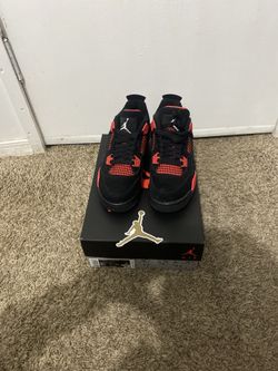 JORDAN 4 RETRO RED THUNDER DS GS Sz 5.5Y 408452-016 IN HAND From Footaction  for Sale in Largo, MD - OfferUp