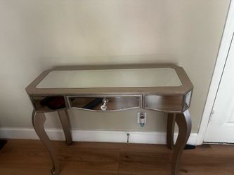 Entry way mirror table
