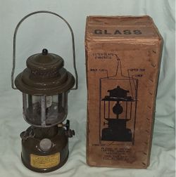 Vintage 1958 Coleman Gasoline Lantern 6260-170-0430 With Case Military Issue