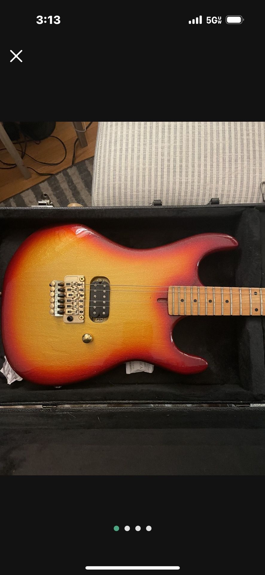 Kramer Guitar Mint Condition With Gold Everything Floyd Rose