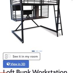 Full Loft Bunk with Desk 