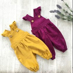 Baby girl & boy toddler breathable ruffle sleeve romper clothes.