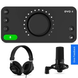 Audient Evo4 Recording Bundle