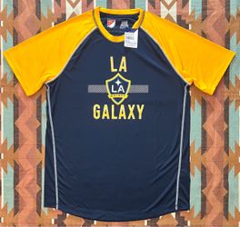MLS Los Angeles LA Galaxy T-Shirt/Jersey  Polyester Lightweight Men’s Large NWT