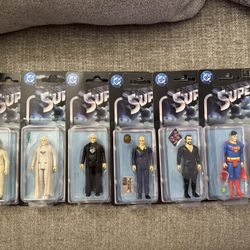 2025 SpinMaster DC Superman the Movie Retro Action Figures with Chase Jor-El (Full Set of 6)