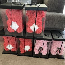 Rose Teddy Bear 30cm