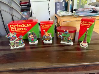 Crinkle Clause Christmas Train Set