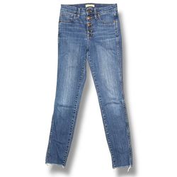Madewell 10" High Rise Skinny Jeans Women's Size 27 Blue Denim