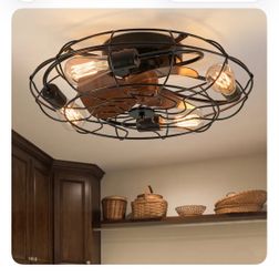 Ceiling Fan - low profile, industrial style