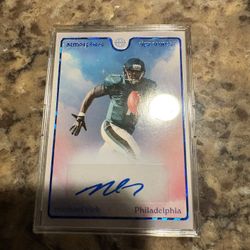 Micheal Vick Autographed Card Numbered 1/12.