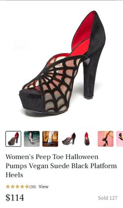 Spider Webs Shoes/Heels/ Gothic/ Halloween
