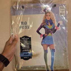 Mad Hatter Women's Halloween Costume Medium 6-8