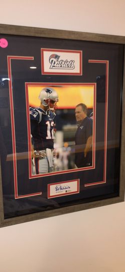 Bill Belichick Framed Photo With Signtaure