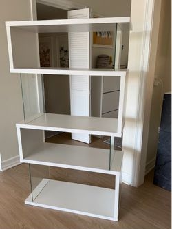 White book shelf bookcase