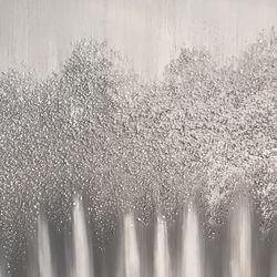 27”X27” Silvery Gray Wall Art priced p/p