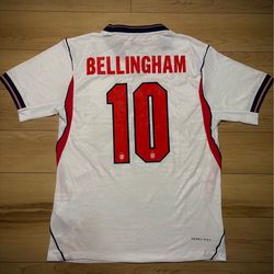Jude Bellingham #10 England 2026 World Cup Home Jersey