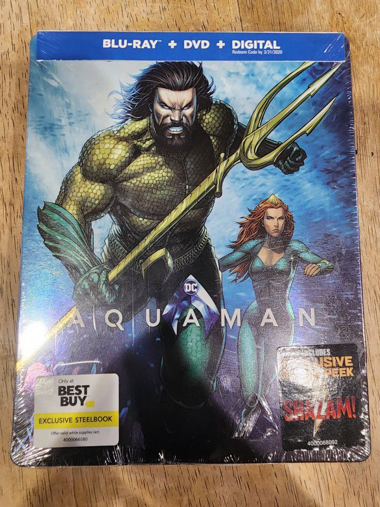 Aquaman - Blu-ray/DVD - SteelBook - Best Buy Exclusive (New)