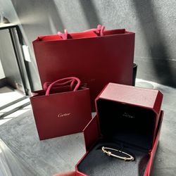 Cartier ecrou 18K gold bracelet 
