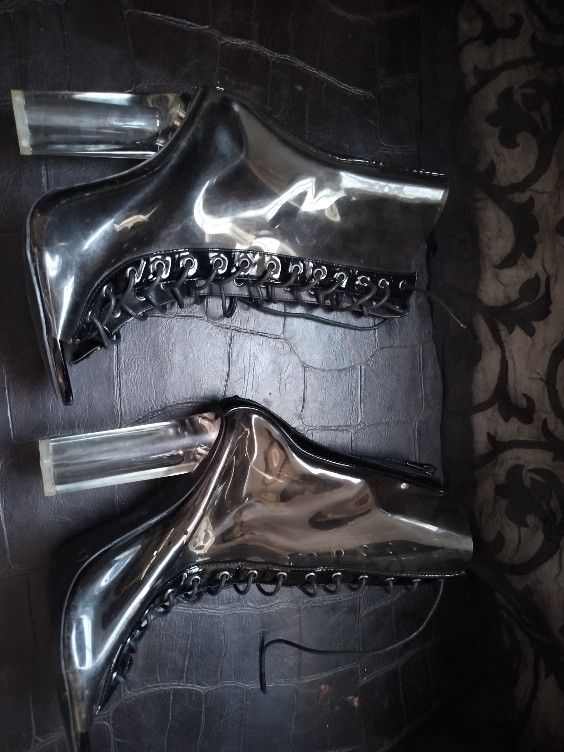 Fashion Nova Transparent Boots